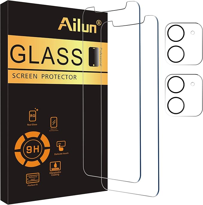 Ailun 2 Pack Screen Protector for iPhone 12 Mini
