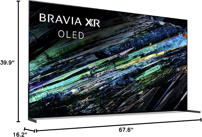Sony XR77A95L 77 Inch QD-OLED 4K UHD Smart Google TV with AI Upscaling and 5 Year Amber Protection Plan (2023)
