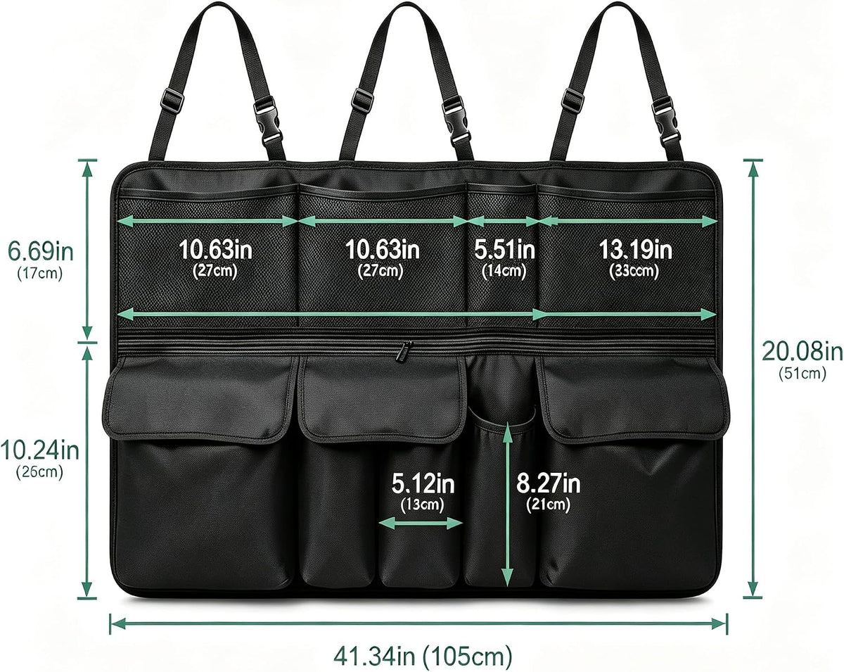 Car Trunk Organizer Foldable Cargo Storage for Forester with Pocket
