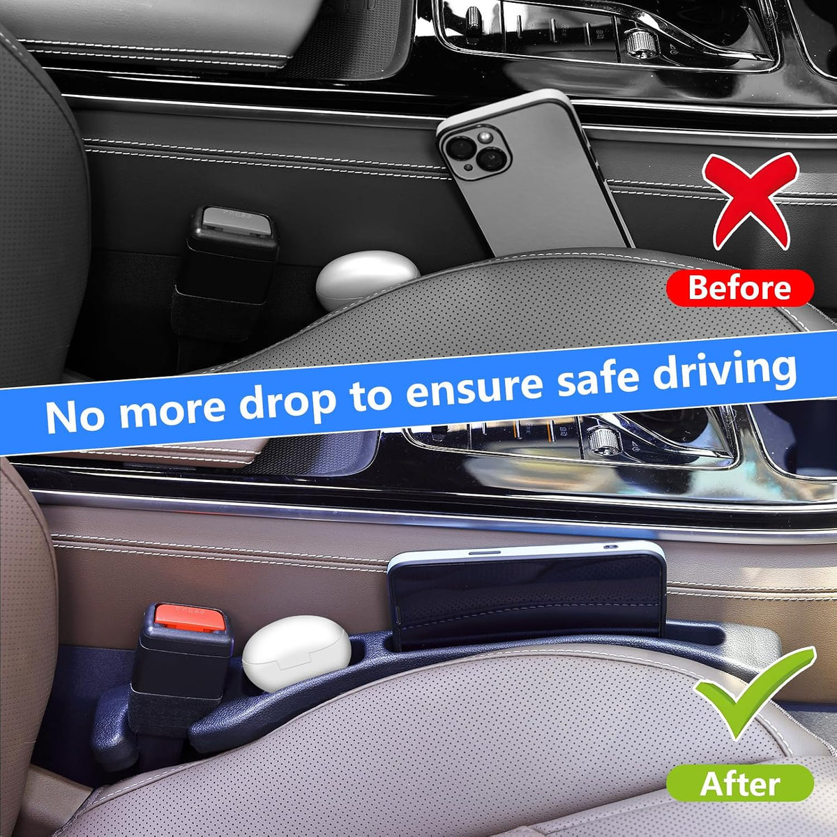 【Compatible with Honda Civic】 Car Seat Gap Filler
