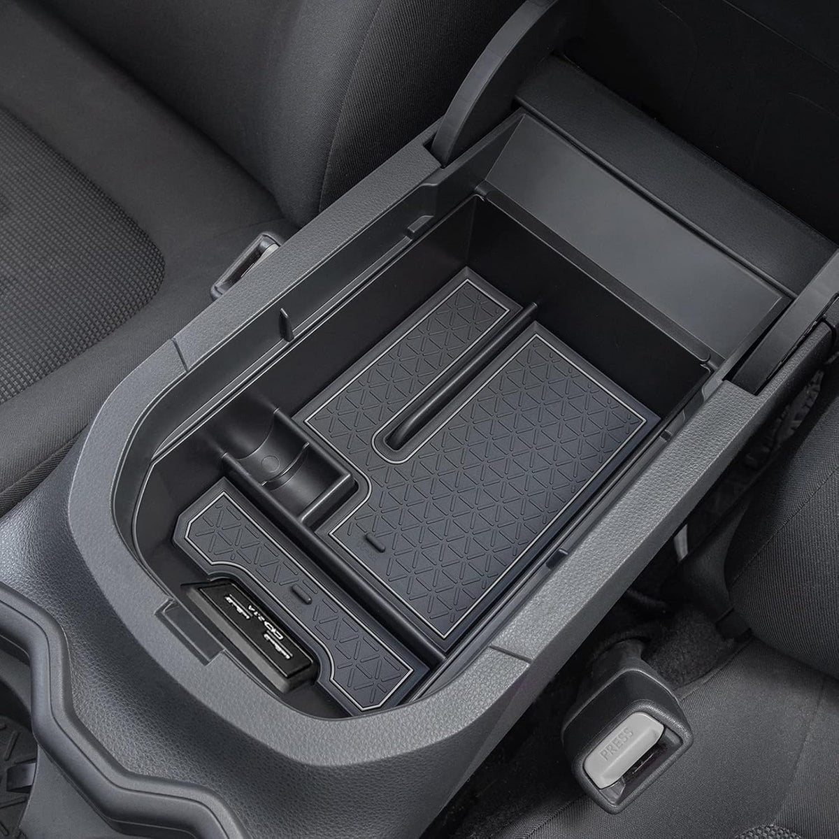 JDMCAR Center Console Tray Organizer for Toyota RAV4 2019-2025 Blue
