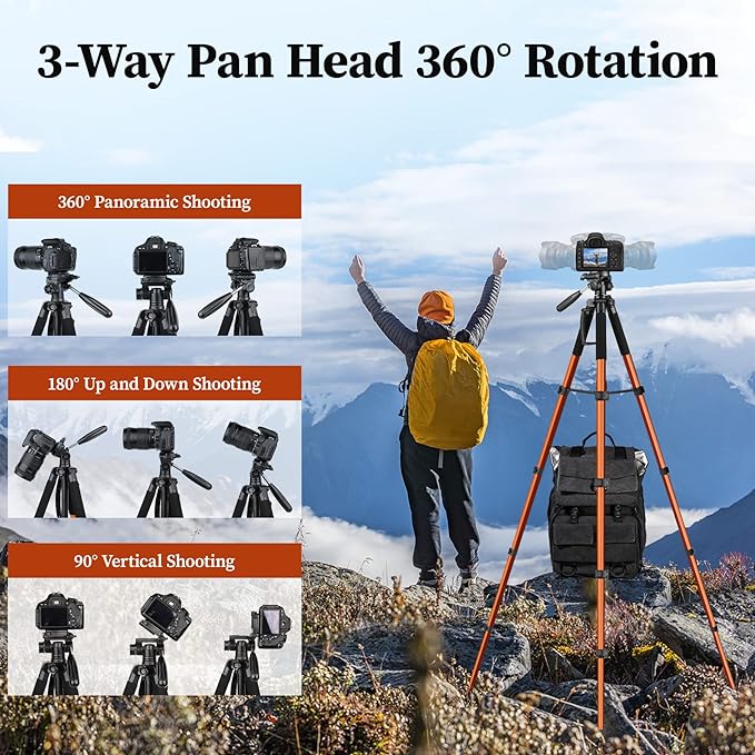 JOILCAN Tripod Camera Tripods, Heavy Duty Tall Cameras Tripod Stand,