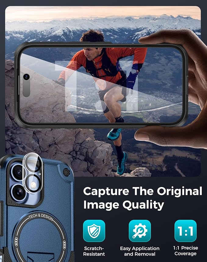 Goton for iPhone 17 Case with Privacy Tempered Glass Screen Protector & Camera