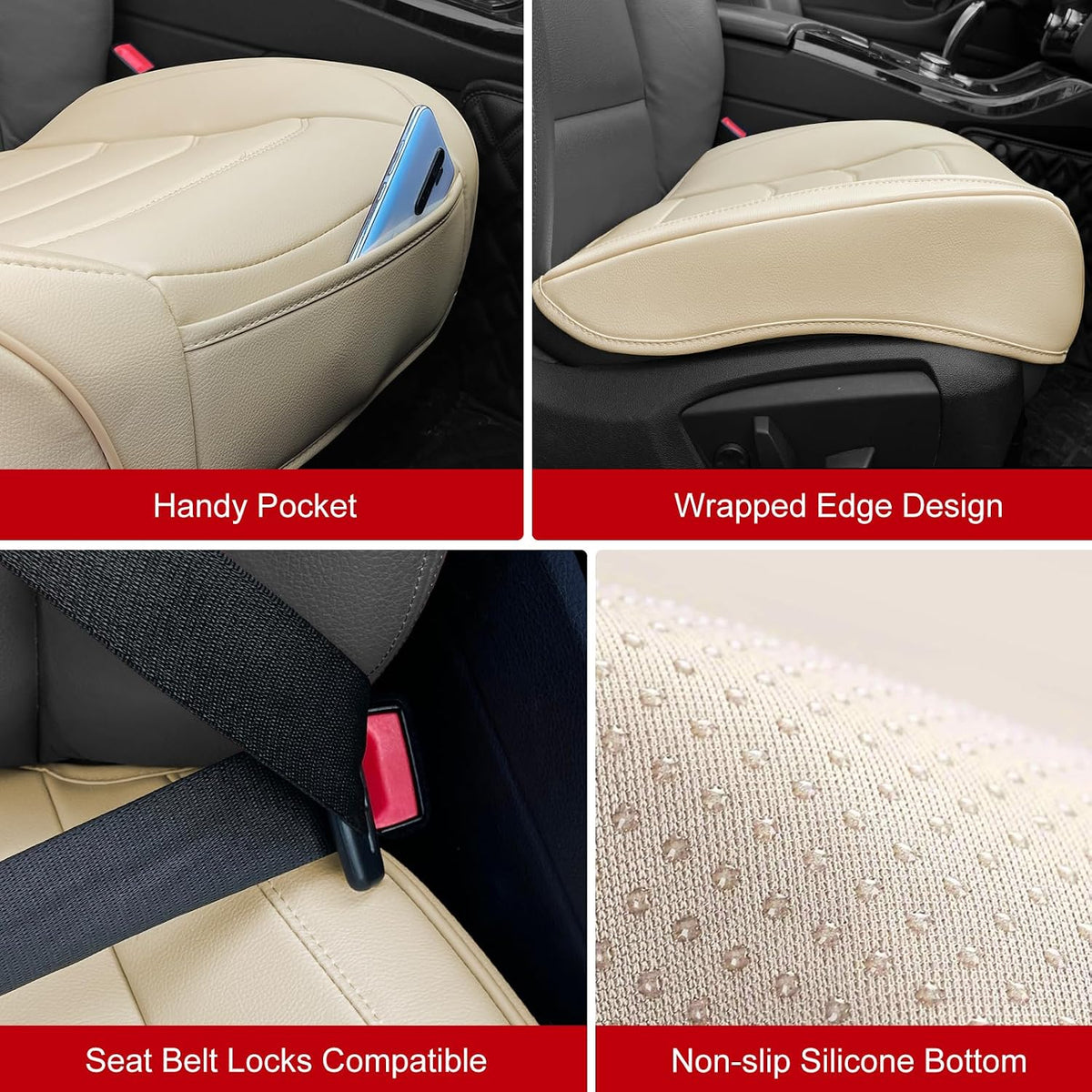 BOPUOVRE Car Seat Cover for Luxury & Comfort PU Leather