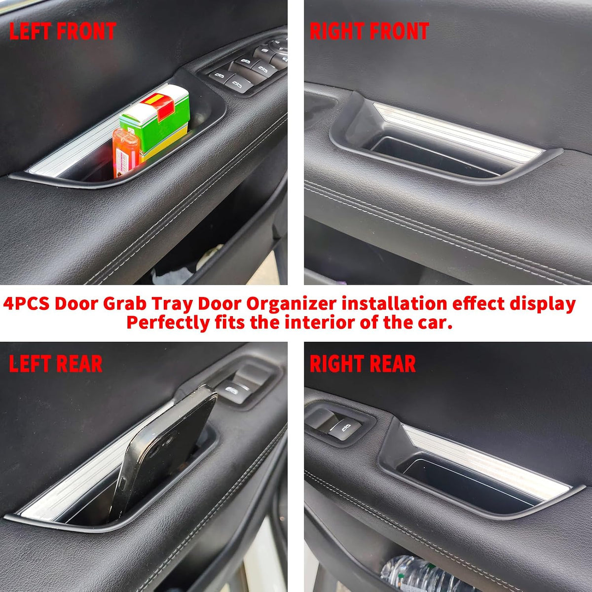 YFJYVJC 4 Door Handle Pocket Organizer For Cadillac XT5 2017-2025