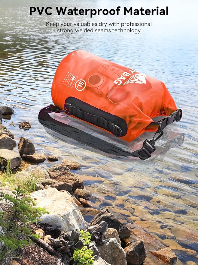 HEETA Dry Bag Waterproof for Women Men, 5L/10L/20L/30L/40L Roll Top Lightweight