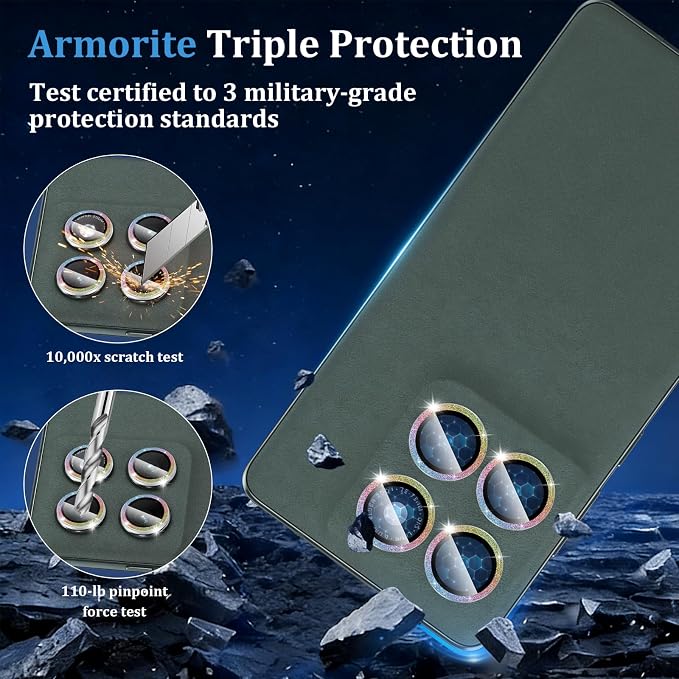 Compatible with Motorola Moto Edge 2026 Camera Lens Protector, Individual Bling