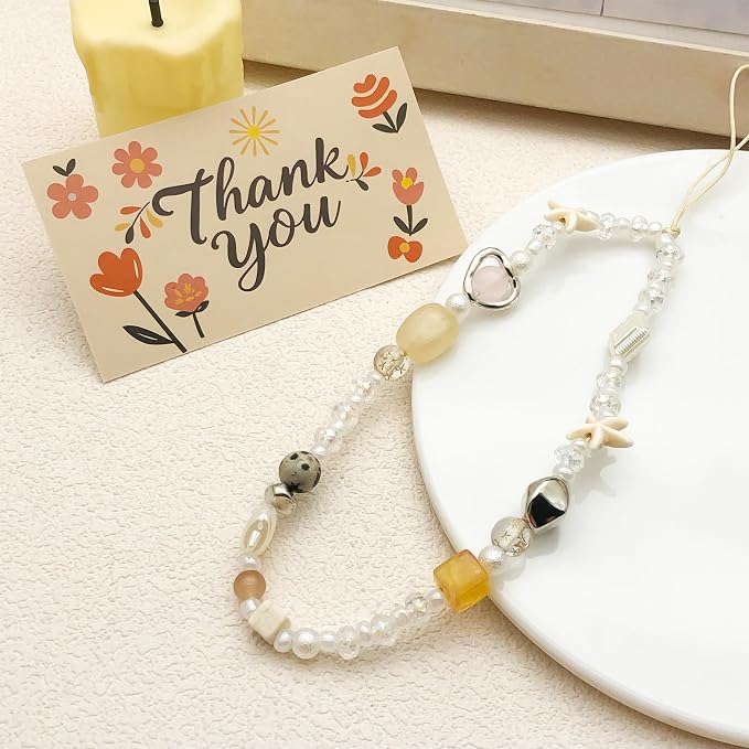 Beaded Camera Wrist Strap Cute Digital Camera Charm Lanyard Phone Chain