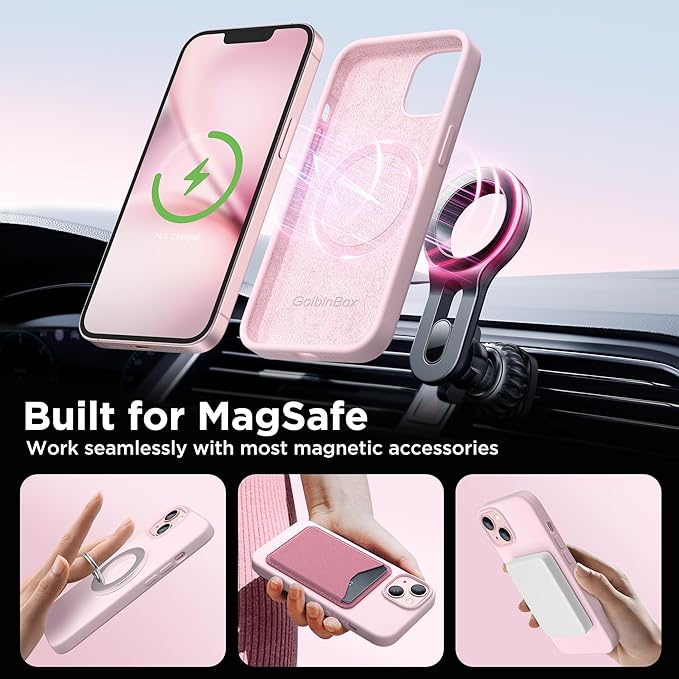 GolbinBox Magnetic for iPhone 13 Case & iPhone 14 Case, Compatible