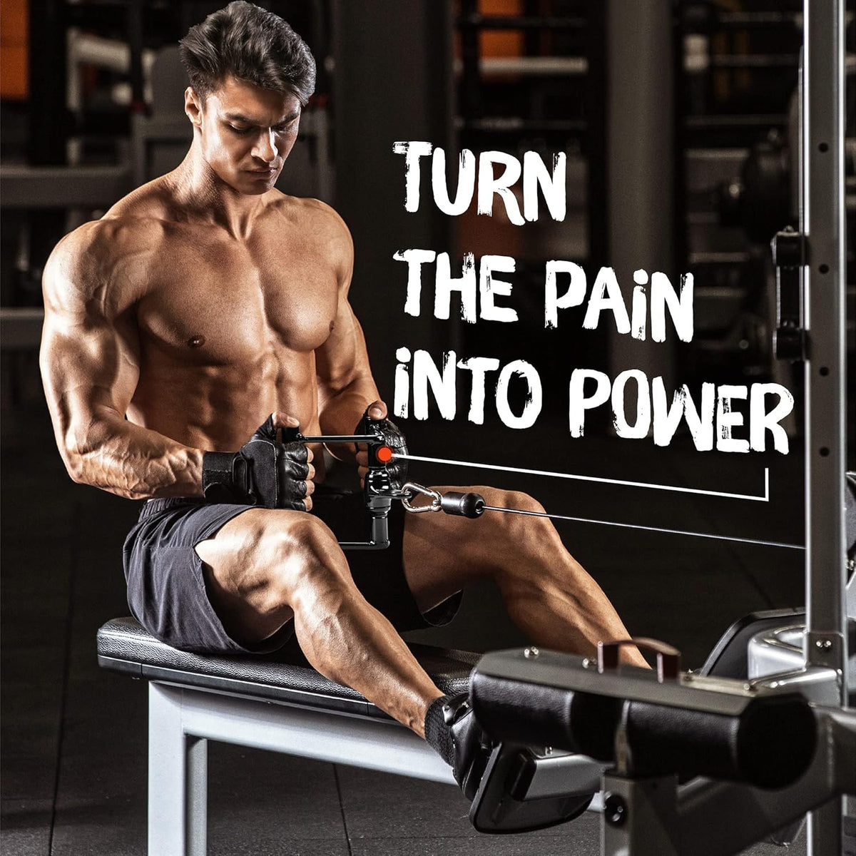 Yes4All Cable Machine Attachment - Double D Handle & Tricep Rope for Home Gym | Supports 880 LB