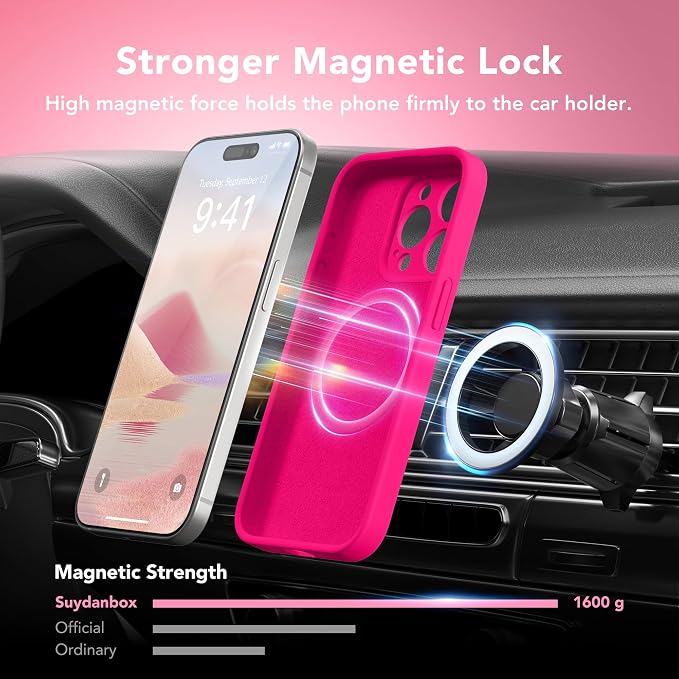 Magnetic for iPhone 15 Pro Case, Compatible