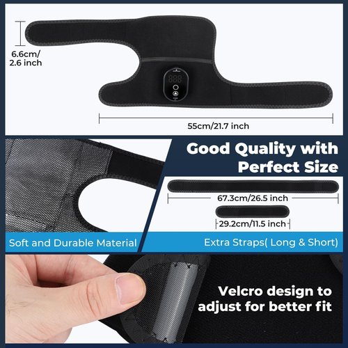 NORTHERN BROTHERS Knee Heating Pad to Keep Knee Warmers, Warm Heated Knee for Pain Relief, Portable Heated Knee Brace for Shoulder or Elbow