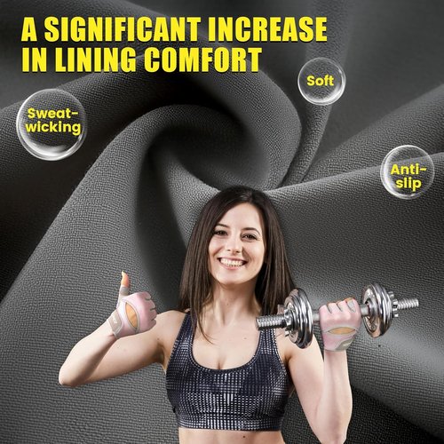 HOZMOZ Weight Lifting Gloves - Thick Padded Gym Gloves with Full Palm Protection & Grip for Men and Women