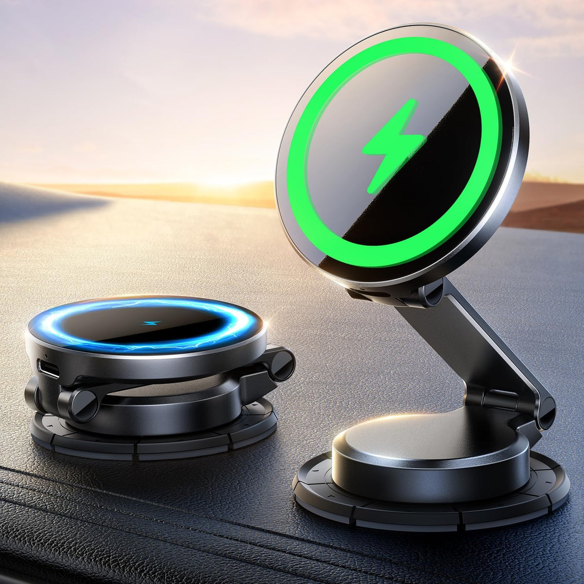 JOYROOM All-Metal MagSafe Car Mount Charger, 15W Wireless Car Charger