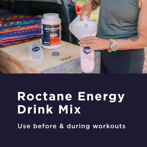 GU Energy Roctane Ultra Endurance Drink Mix - Vegan, Gluten-Free, 35mg Caffeine, Tropical Fruit, 3.44 lb