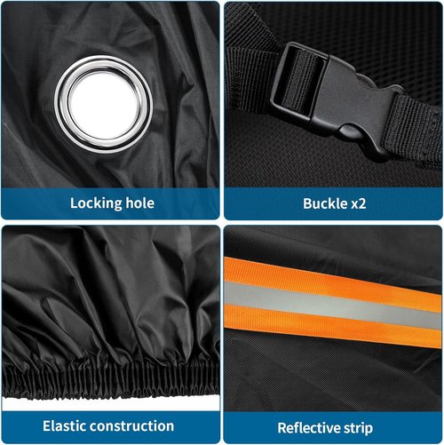 AKEfit Waterproof Bike Cover - Outdoor Bicycle Protection Against Rain, UV & Snow | XL Size for 1-2 Bikes