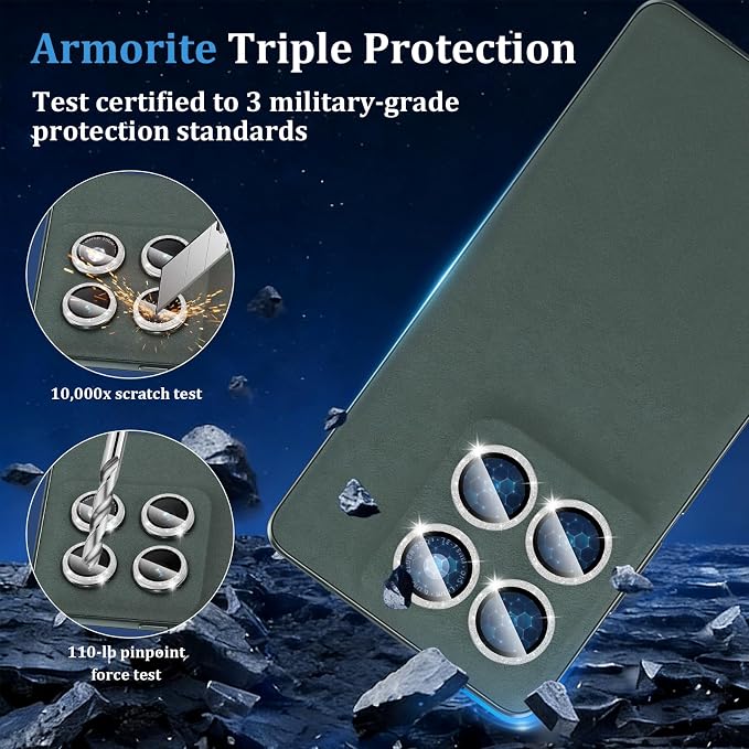 Compatible with Motorola Moto Edge 2025 Camera Lens Protector, Individual Bling