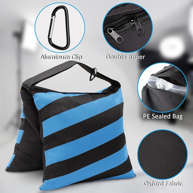 4 Packs Blue Sandbag Weight Bags
