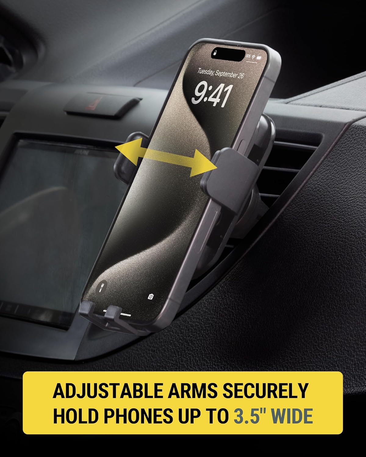 Scosche GHVWD 3-in-1 Universal Suction Cup Phone Mount for Car and Truck Dashboard/Windshield/Vent Mount, 360° Adjustable Phone Stand, Cell Phone Holder Compatible with iPhone and All Android Phones