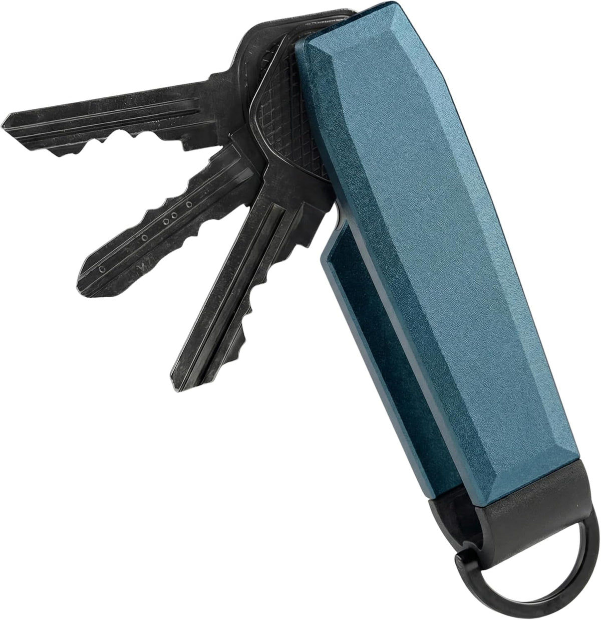 Compact Aluminum Key Organizer Holder with Pocket Clip.