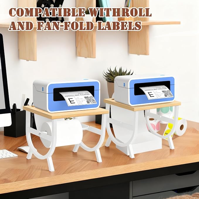 Label Holder for Rolls and Fan-Fold Labels, Thermal Label Holder, Shipping