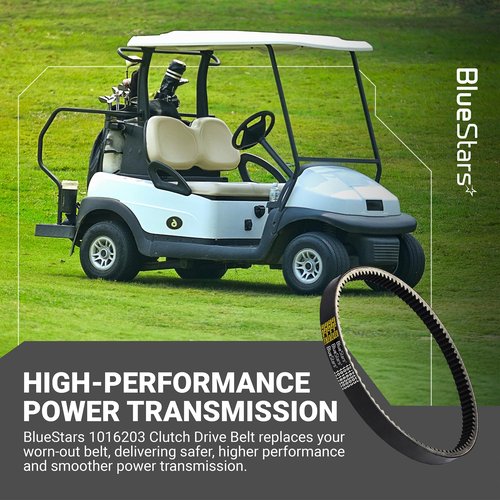BlueStars Durable 1016203 Clutch Drive Belt - Compatible with Club Car 1992-Up DS and 2004-Up Precedent Gas Golf Carts