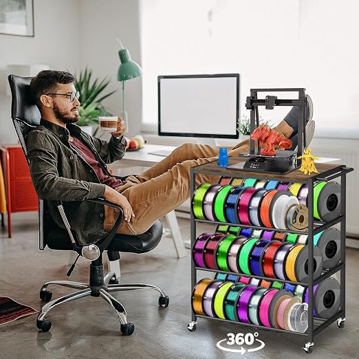 3D Printer Stand with Filament Storage Rack