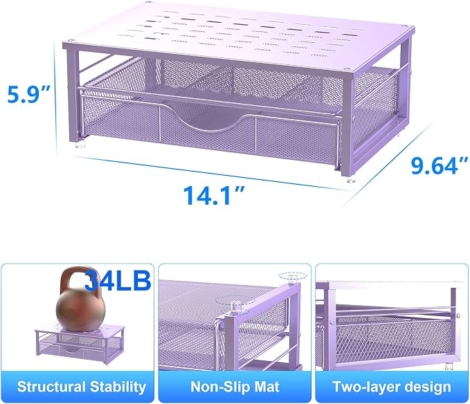 gianotter Computer Monitor Stand Riser, office organizer