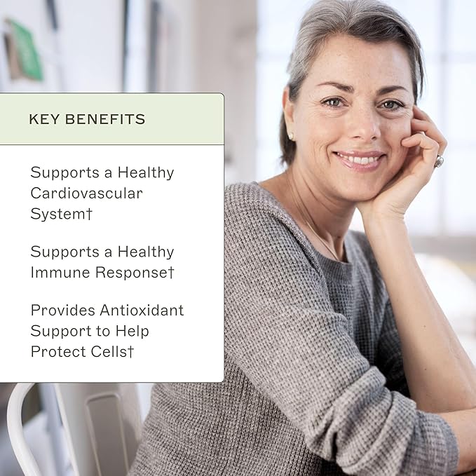 Amy Myers Resveratrol Supplement - Free Radical Scavenger to Support Immune System, Heart Health & Aging - Antioxidant Supplement to Balance Inflammatory Response & Support Blood Circulation, 60 Caps