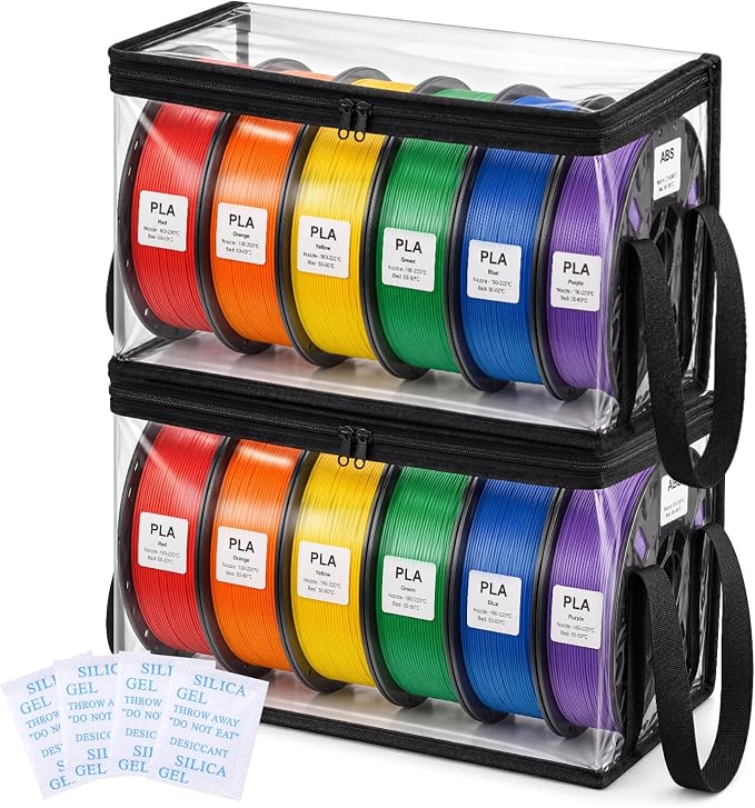 Dansydaisy 2 Pack 3D Printer Filament Storage Box
