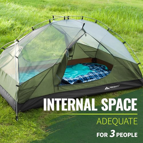 Forceatt Waterproof Camping Tent for 2-3 People | Lightweight & Windproof | 3-4 Seasons, Quick Setup
