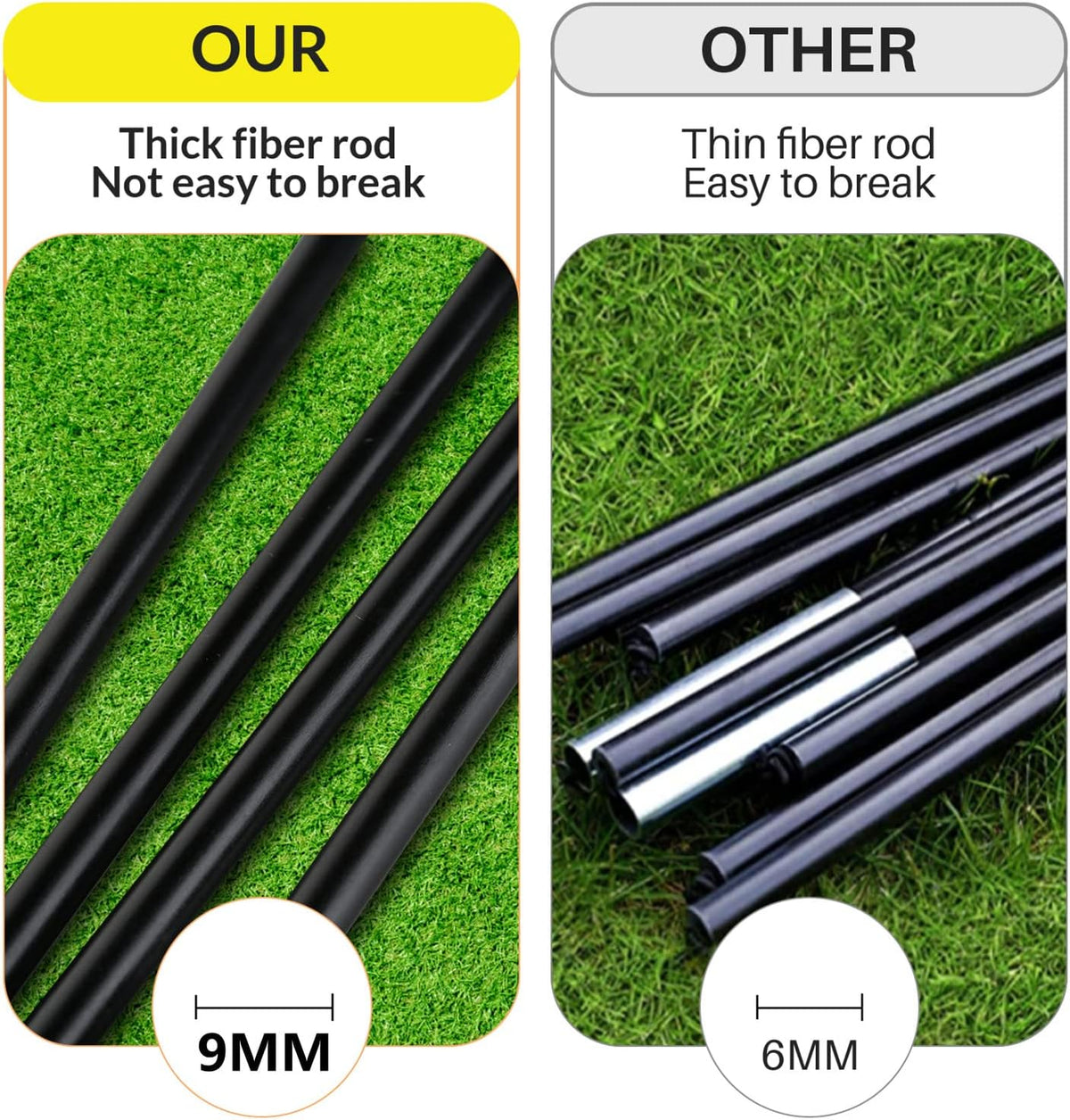 Soccer Goal by [Brand Name] - Portable Pop Up Design with Carry Bag | 5x3.1ft for Kids & Adults