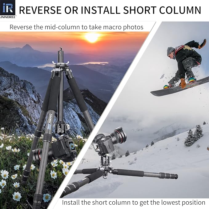 Carbon Fiber Tripod-INNOREL GT324C Professional Compact Portable Tripod