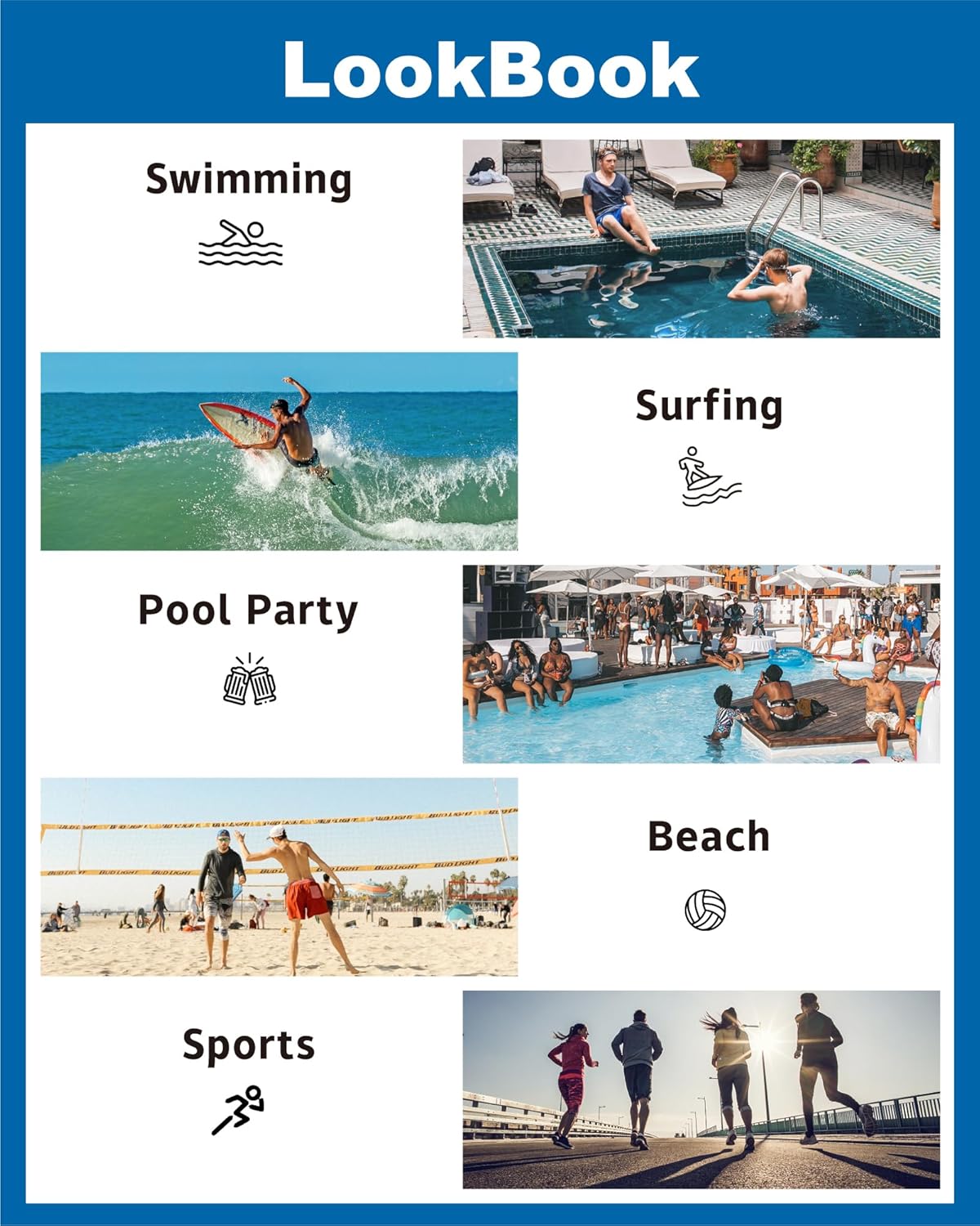 SURF CUZ Men's Swim Trunks - Quick-Dry 7" Swim Shorts with Compression Liner | Stretchy & Comfortable