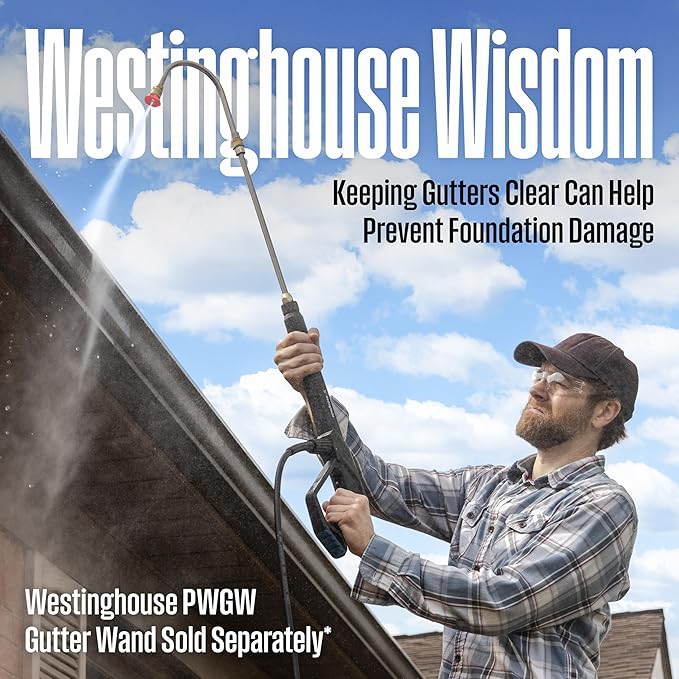 Westinghouse WPX2700 Gas Pressure Washer, 2700 PSI and 2.3 GPM, Onboard Soap Tank, Spray Gun and Wand, 5 Nozzle Set, for Cars/Fences/Driveways/Homes/Patios/Furniture