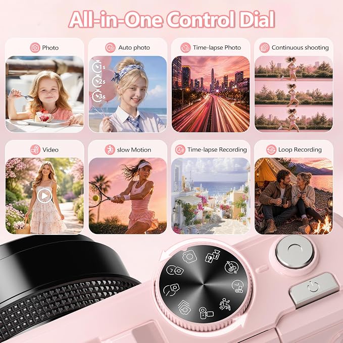 4K Digital Camera for Photography, 64MP Vlogging Camera for YouTube