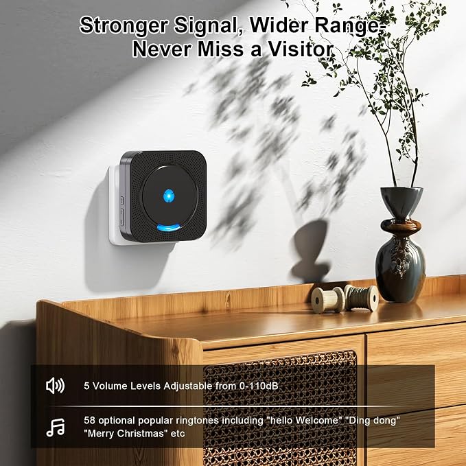 Wireless Doorbell Chime Video Doorbell Extender