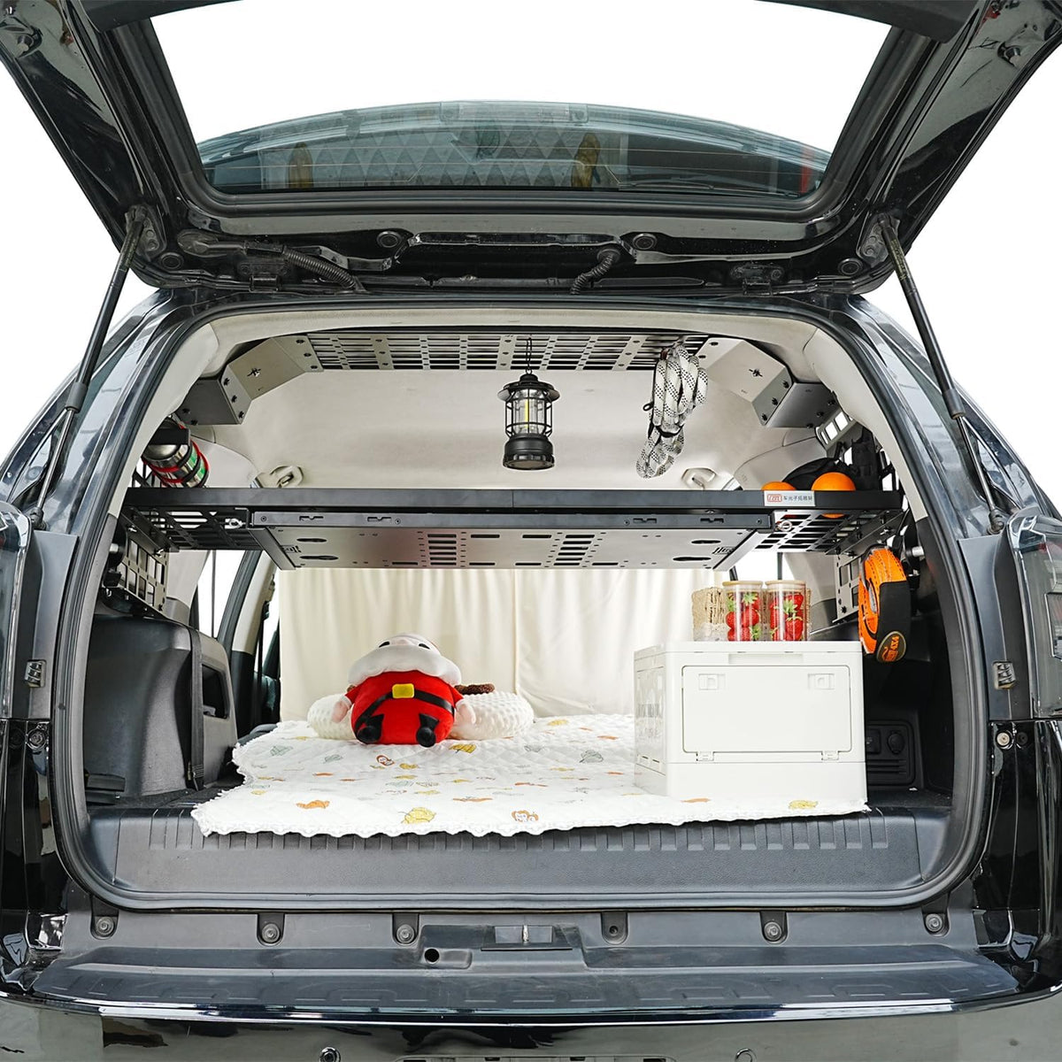 HIGH FLYING for Toyota 4Runner 2010-2024 Modular Storage Roof Overhead Molle Panel System Shelf Rack Trunk Organizer Car Accessories Aluminum (Installation requires Side Panels)