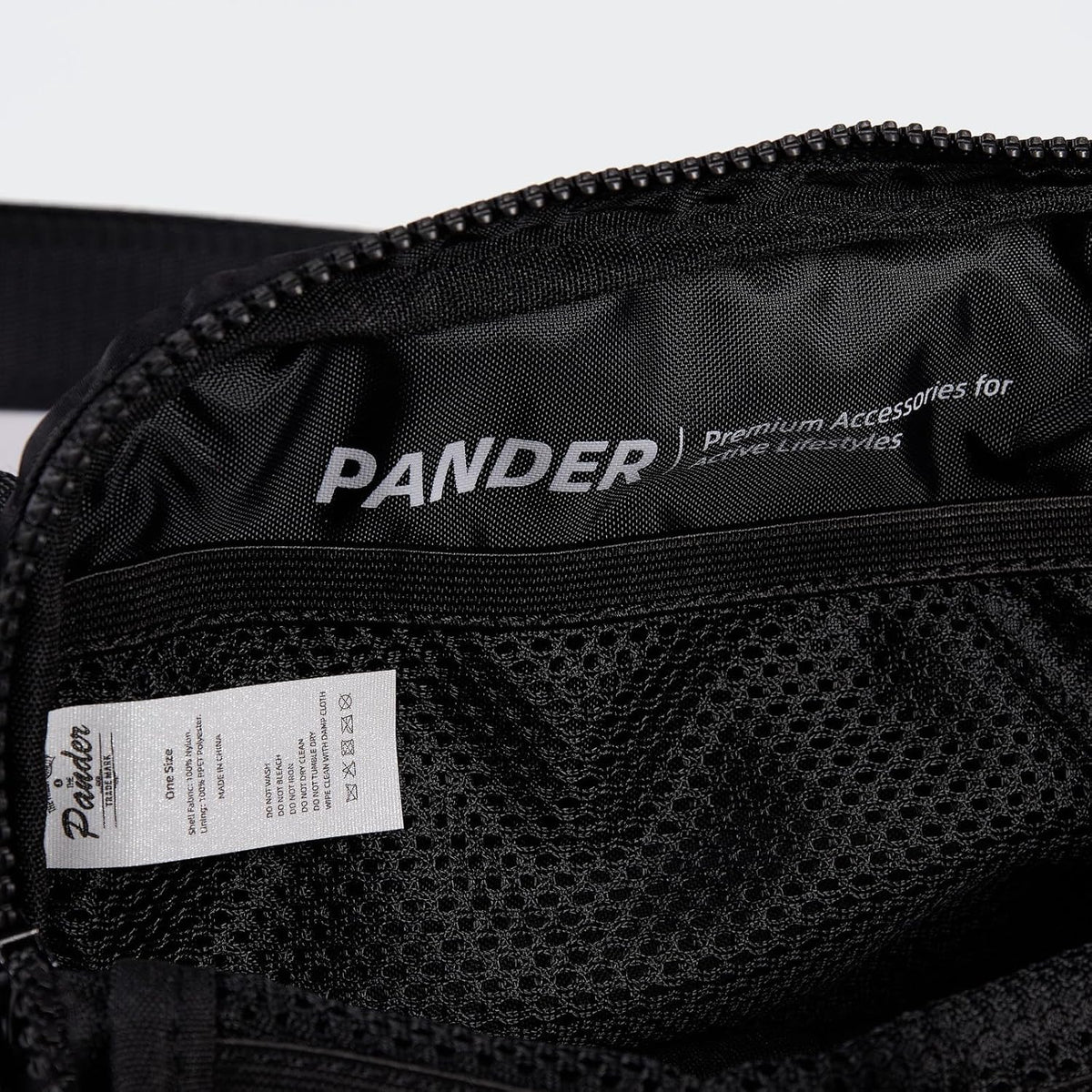 Pander Fanny Pack - Water-Repellent Nylon Belt Bag for Women | Adjustable Strap, Black