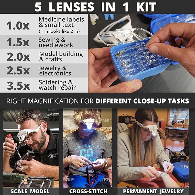 Vision Aid Expert Edition Magnifying Glasses