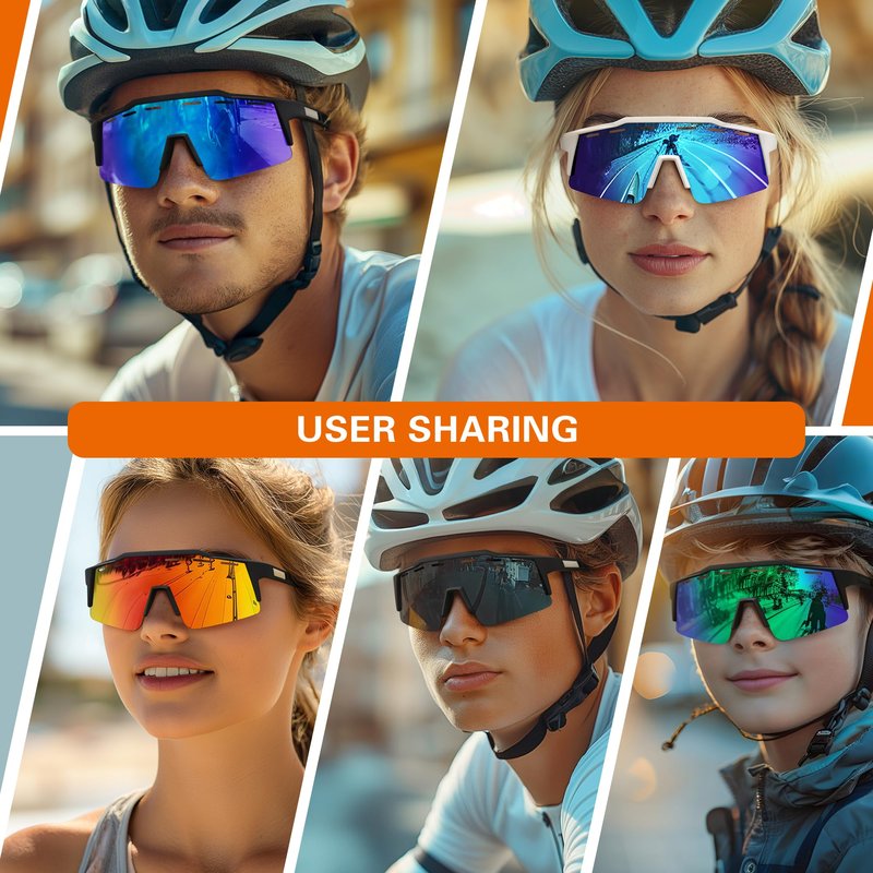 suoso Polarized Cycling Sunglasses for Men: Women Fishing Cycling Mountain Bike Sun Glasses for Youth UV400 Protection