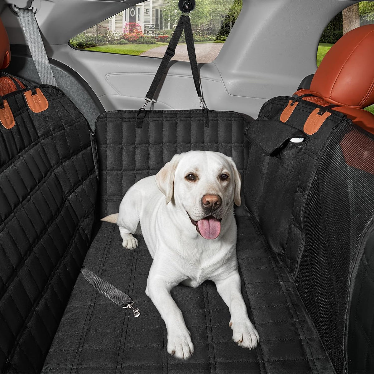For Toyota Sienna Accessories 2025 Dog Car Seat Cover - Back Seat Extender Hard Bottom Seat Cover Dog Hammock Heavy Duty, Anti-Scratch & Waterproof Pet 3nd Row Seat Mat Protector for Sienna 2021-2025