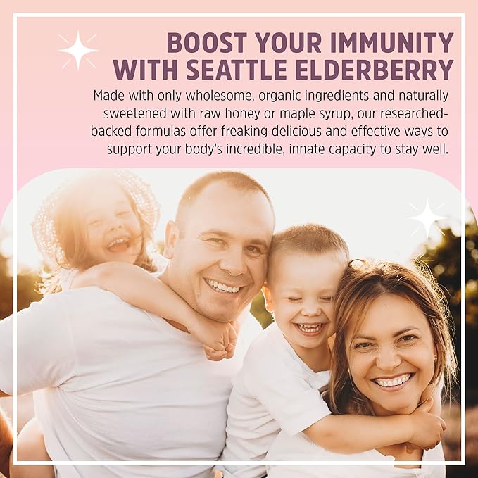 Herbal Supplement Starter Set – A 16oz Bottle of Elderberry Syrup with Maple & a 2oz Bottle of Elderberry to-Go Immune Booster Made from Only Organic Ingredients in The USA
