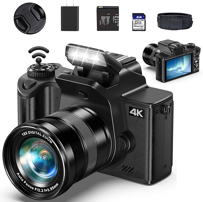 True 4K Digital Camera for Photography
