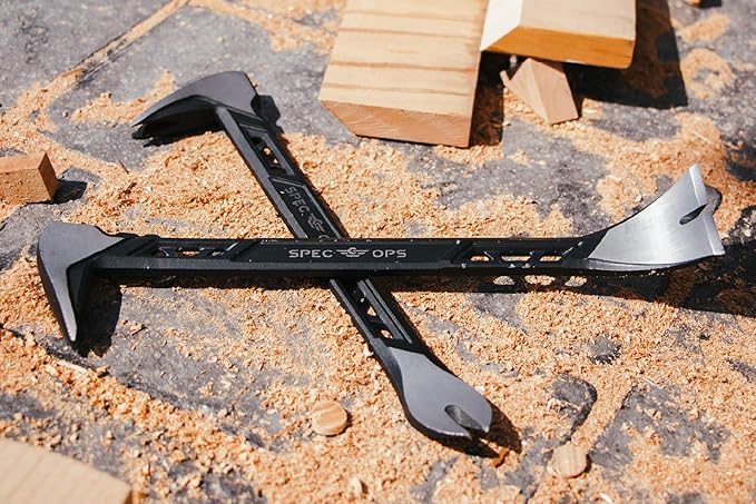 Spec Ops Tools 11" Nail Puller Cats Paw Pry Bar, High-Carbon Steel, 3% Donated to Veterans,