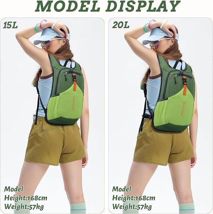 BECOJADDE 20L Small Hiking Backpack