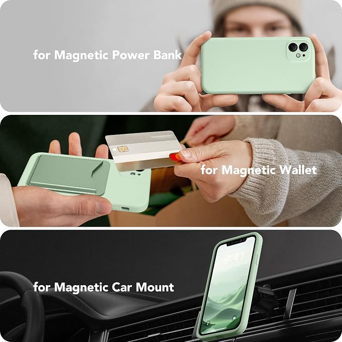 Magnetic for iPhone 11 Phone Case Silicone, Compatible
