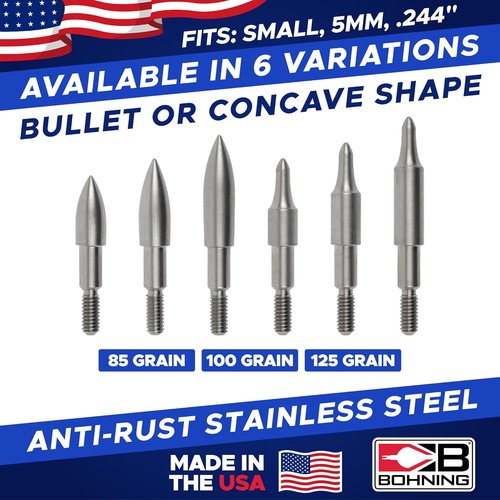 Bohning Screw-In Bullet Point - Precision Archery Accessory for Enhanced Accuracy