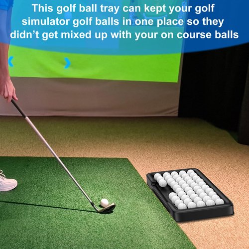 Asyxstar Golf Ball Tray Durability and Stability for Indoor and Outdoor Training Organize up to 53 Golf Balls