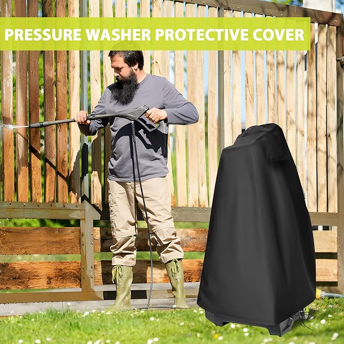 Pressure Washer Cover, Waterproof& Dustproof Outdoor Covers for Power Washer, Pump Protector for Electric High Pressure Cleaner 17.8" x 17.8" x 34.2"